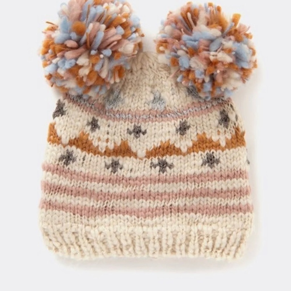 Matilda Jane Adele Girls Winter Double-Pom Hat Medium